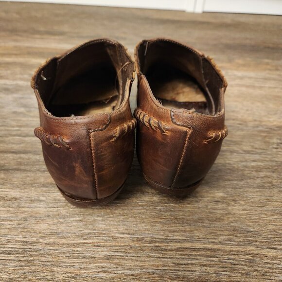 Vintage Guess by Georges Marciano Leather Western Cowgirl Bootie Loafers SZ 7.5 - Picture 5 of 7